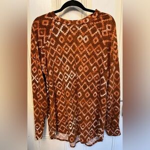 Lularoe Erin Long Sleeve Tunic Top Large